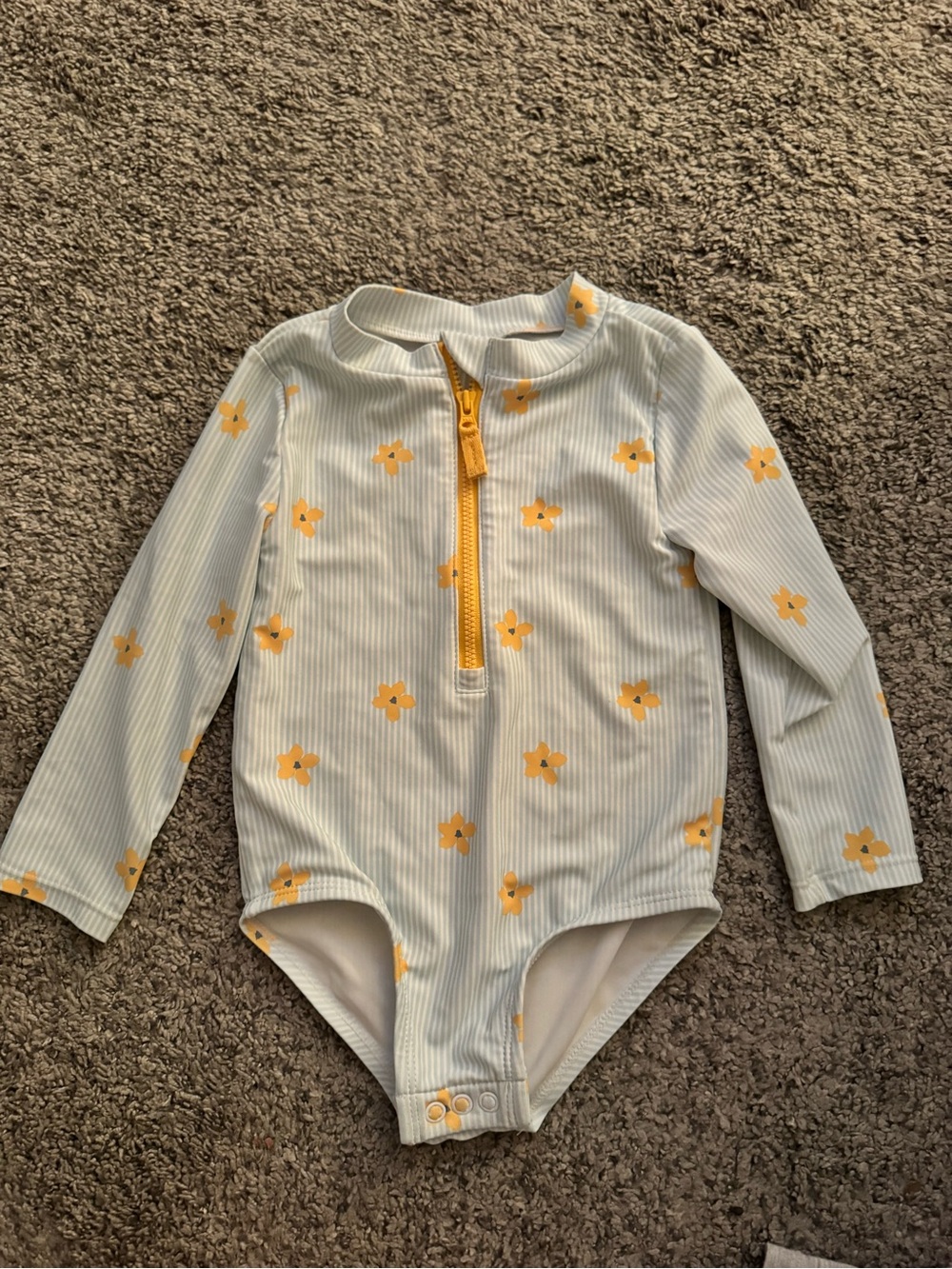Carter's Floral One-Piece Swimsuit Baby 18M Like New